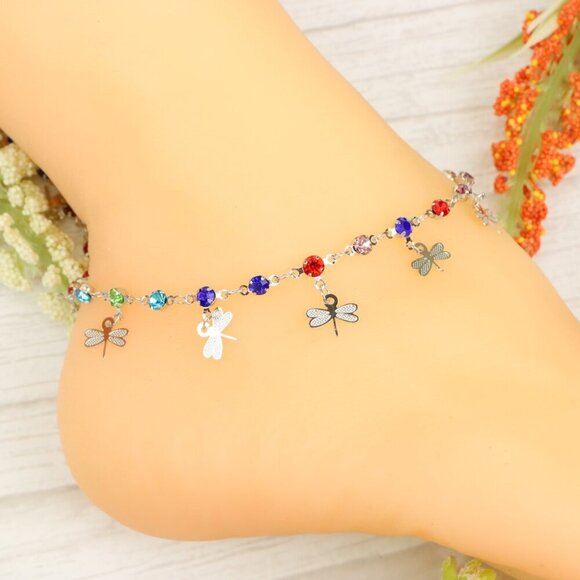 "Handmade Anklet – Elegant & Delicate Jewelry for Women | UNVRC1250 - Picture 8 of 10